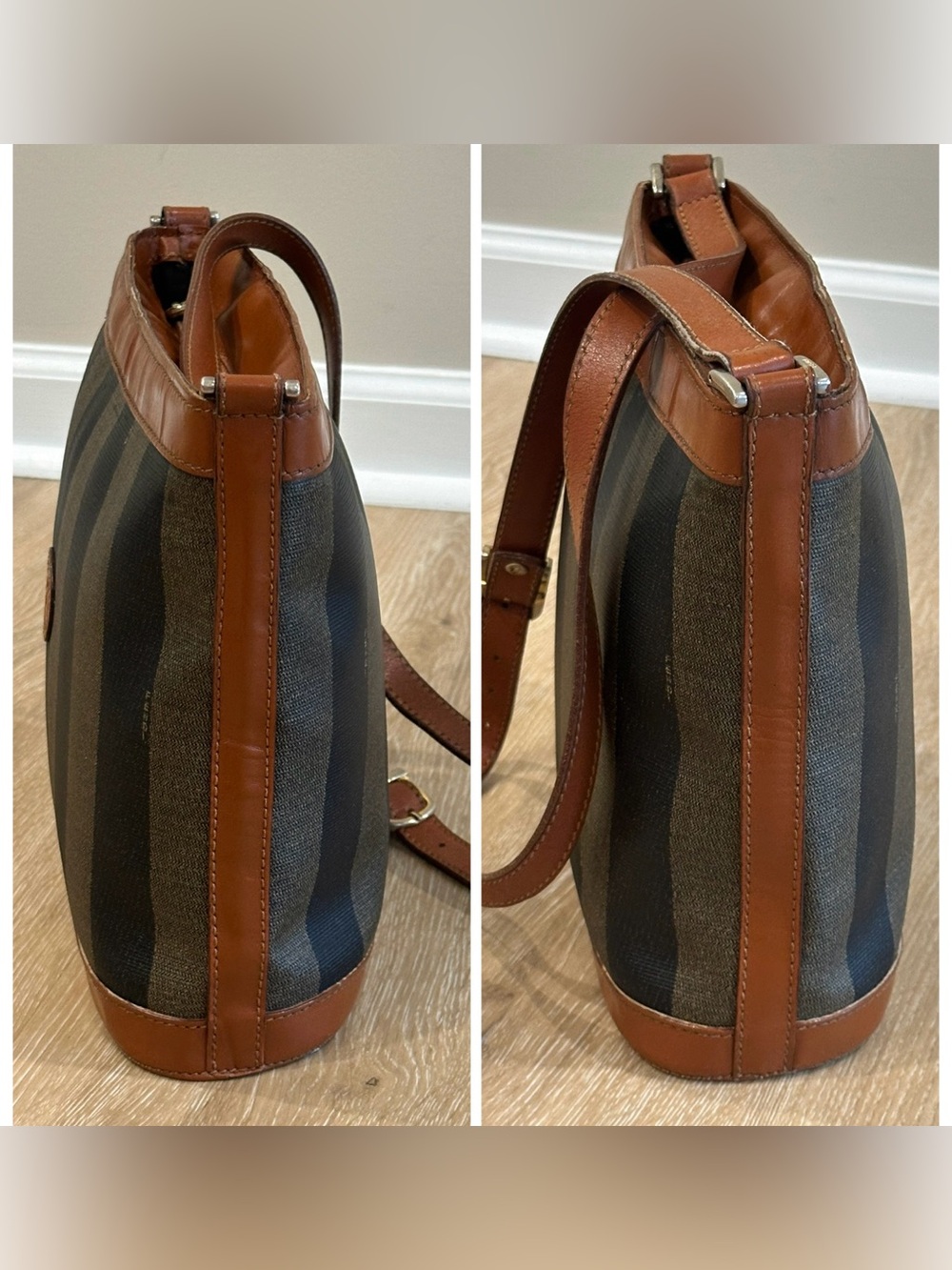 Fendi Pequin Vintage Bucket Bag - Picture 7 of 15